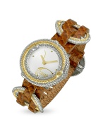 Just Cavalli Criss Cross - Light Brown Dress Watch