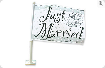 Just Married Flag