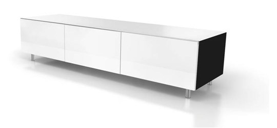 Just Racks Just-Racks JRL1650 Snow White Gloss TV Cabinet