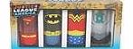 Set of 4 Glass Tumblers - Justice League of America (JLA)