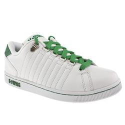 K-Swiss Male Lozan Tt Iii Leather Upper Fashion Trainers in White and Green