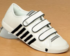 K-Swiss Moulton Off-White/Black Leather 3 Strap