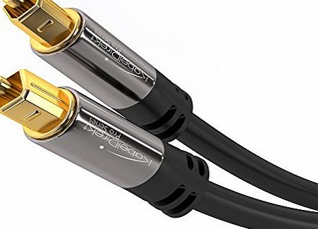 KabelDirekt 2m Optical TOSLINK Digital Audio Cable - PRO Series