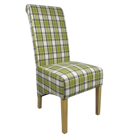 Kaleidoscope Krista Herringbone Check Pair of Dining Chairs