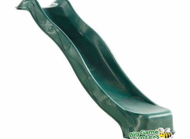 KBT 10FT / 3 Metre Childrens Heavy Duty Green Wavy Slide Body - For Climbing Frame etc