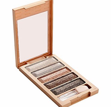 kgljean 5 Color Shimmer Smoky Eyeshadow Palette Warm Eye Shadow Makeup