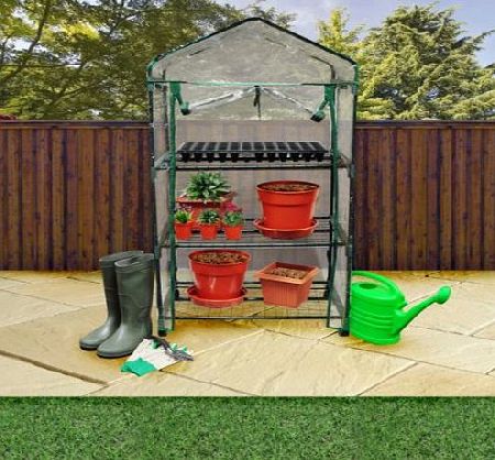 Kingfisher GH3T 3 Tier Greenhouse on Wheels - Multi-Colour