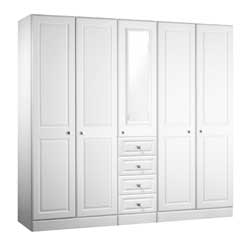 Kingstown - Torino  Tall 5 Door Wardrobe With