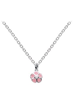 Funky Silver Pink Flower Pendant 9922PK