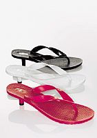 Kit Womens Heeled Flip Flops