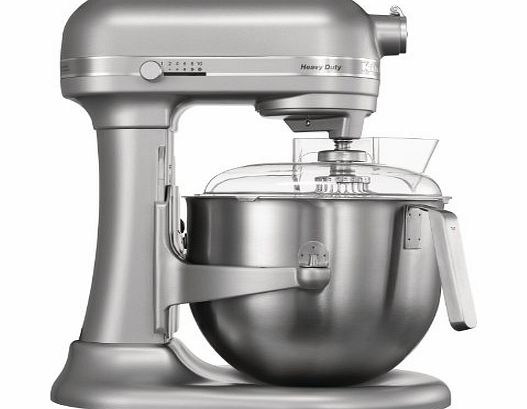 KitchenAid Heavy Duty Mixer 500W. Capacity: 6.9 Litre. Colour: Silver Metallic.