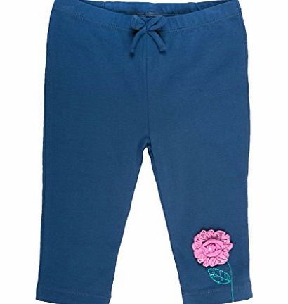 Kite Baby Girls Flower Legging Trouser, Blue (Navy), 3-6 Months