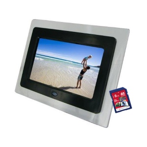 7`` Black Digital Photo Frame +