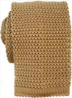 Bronze Knitted Silk Tie by