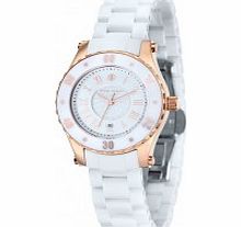 Klaus Kobec Ladies Aurora Rose Gold and White