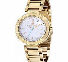 Klaus Kobec Ladies Daisy Gold Plated Watch