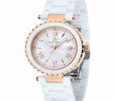 Klaus Kobec Ladies Venus Rose Gold and White