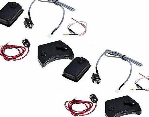 Kmise Belcat Preamp IRIS-1 3Band EQ Pickup For Ukulele amp; Mini guitar Set of 2