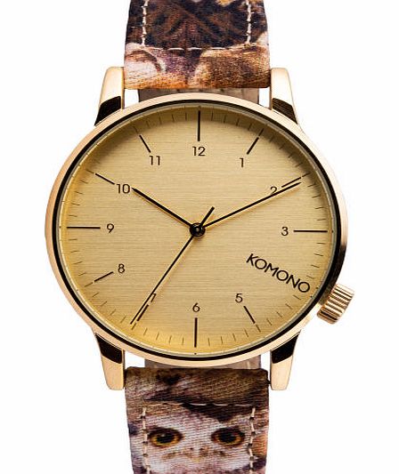 Komono Womens Komono Winston Print Series Watch - Owls