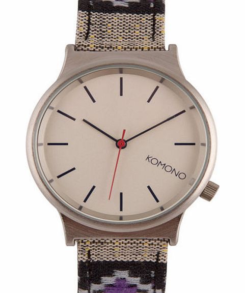 Komono Womens Komono Wizard Print Series Watch - Black