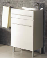 500mm Floor Mounted White Vanity Unit