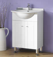 550mm White Vanity Unit