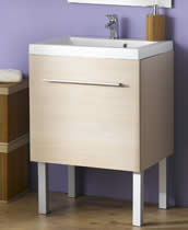 600mm Floor Mounted Maple Vanity Unit