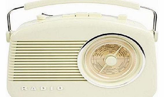 Stylish Retro Table Radio - Beige