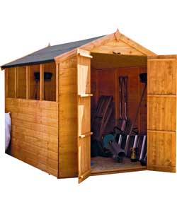 Koochi 7 x 5 Shiplap Double Door Wooden Garden Shed