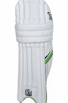 Kookaburra 2013 Kahuna 800 Cricket Batting Legguards - White/Green, Mens Left Hand