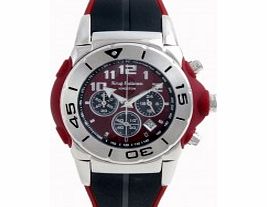 Krug Baumen Kingston Maroon Mens Chronograph