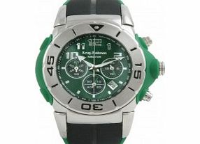 Krug Baumen Kingston Mens Green Chronograph Watch