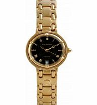 Krug Baumen Ladies Charleston Black Gold Watch