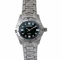 Krug Baumen Ladies Desire Black Steel Watch