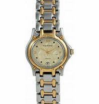 Krug Baumen Ladies Marquis Two Tone Gold Dial