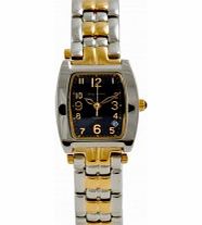 Krug Baumen Ladies Tuxedo Black Gold Silver Watch