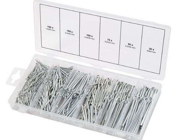 KS Tools 970.0080 Split Pins Assortment