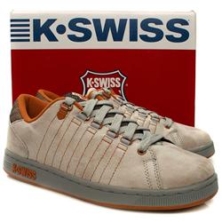 K*Swiss Male Lozan Tt Leather Upper Fashion Trainers in Grey