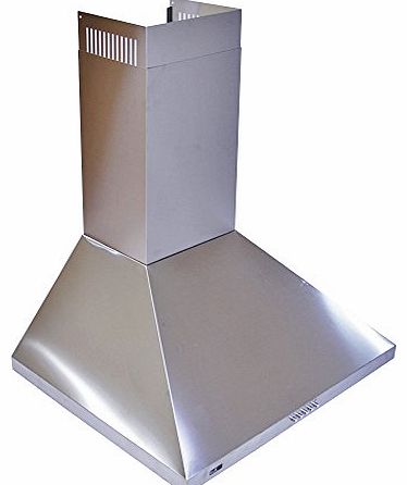 KuKoo MET60 Wide Stainless Steel Cooker Hood Extractor Fan, 60 cm