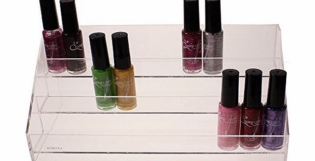 Kurtzy Acrylic Nail Polish Varnish Small 3-Tier Display Stand Beauty Organiser by Kurtzy TM