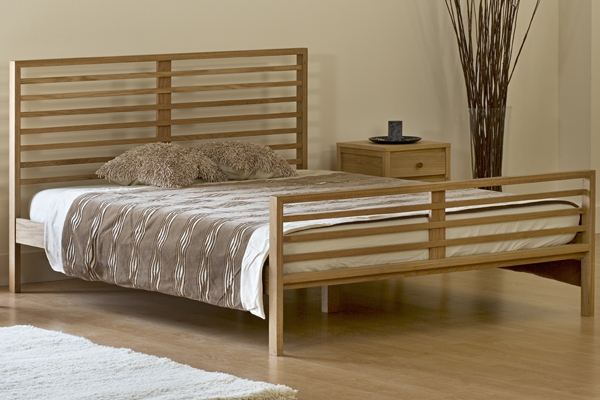 Kyoto Futon Madrid Oak Bed Frame Double