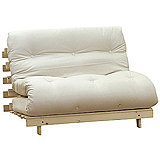 Mito Double Futon in Chocolate Fabric Range 1