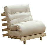 Mito Single Futon in Chocolate Fabric Range 1