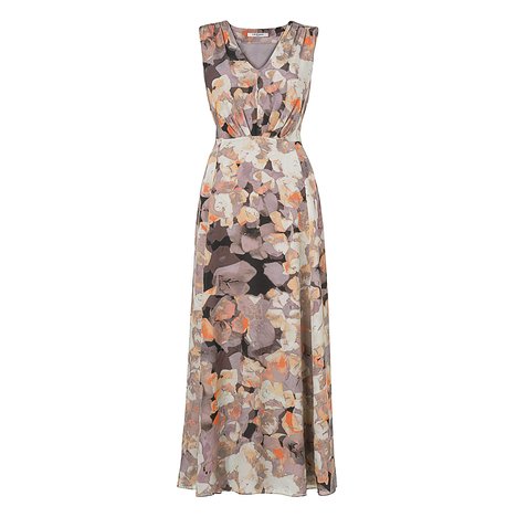 Basilia Floral Print Maxi Dress Colour Grey