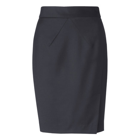 L.K. Bennett Gianna Wool Fitted Pencil Skirt Colour Navy