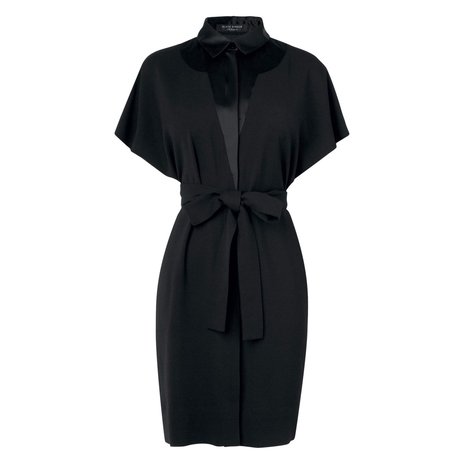 Kallia Satin Trim Dress Colour Black