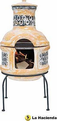 La Hacienda Two Price Clay Chimenea with Cooking