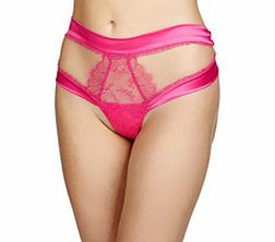 Mezzanote pink silk blend thong