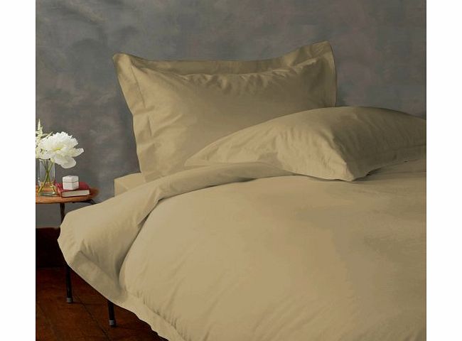 Lacasa Bedding 400 TC Egyptian cotton Duvet Cover Italian Finish Solid ( Small Double , Chocolate )