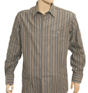 Grey Stripe Long Sleeve Shirt